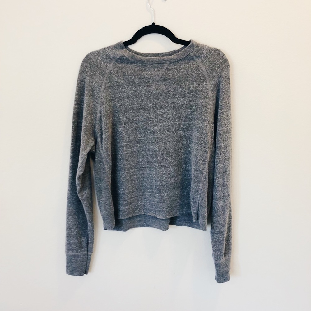 Heather Grey Joah Brown Crew Neck Sweater